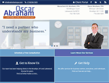 Tablet Screenshot of oabrahamcpa.com